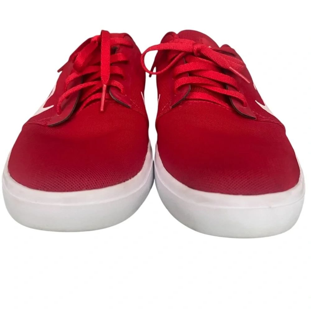 Nike SB Portmore Ultralight Men’s 8.5 skater red and white lace up sneakers
